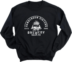 Sander-son Sisters Brewery Halloween Sweatshirt - Funny Graphic Sweatshirts for Women, Cotton Blend Pullover XX-Large Black