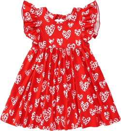 BOUTIKOME Mommy and Me Dresses Matching Valentines Outfits Ruffle Backless Strap Midi Dress Summer for Mother Daughter