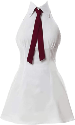 Poetic Walk Anime Womens Costume Cosplay Elizabeth Liones White Dress Uniform Halloween Medium White