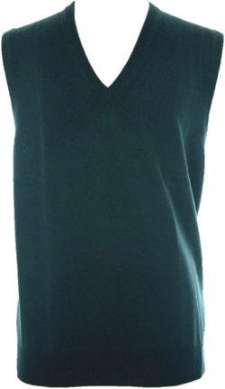 Shephe 4 Ply Men's Cashmere Pullover Vest Medium Dark Green