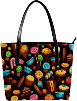 Purses for Women,Tote Bag Aesthetic,Women's Tote Handbags,Candy Chocolate Cupcake: Handbags: Amazon.com