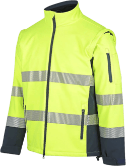 Badger Hi-Vis (D+N) Winta 2 in 1 Softshell Jacket (S12J) (Pre Order)