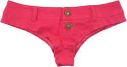 Women's Jean Shorts Sexy Booty Shorts Low Waist Mini Denim Shorts Bikini Shorts Hot Pants X-Large Rose Red