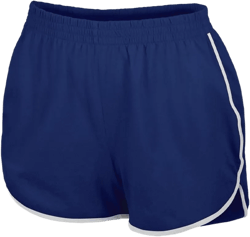 GK High-Waisted Retro Athletic Shorts for Women - Adult Sizes X-Large Navy