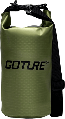 Goture Dry Bag, 2L Waterproof Fishing Tackle Bag with Shoulder Straps, 500D PVC Small Dry Sack Waterproof Bag, Outdoor Dry Bags for Kayaking,Boating,Fishing,Camping,Travel, Gifts for Men Women