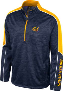 Colosseum Athletics Men's Colosseum Navy Cal Bears Marled Half-Zip Jacket