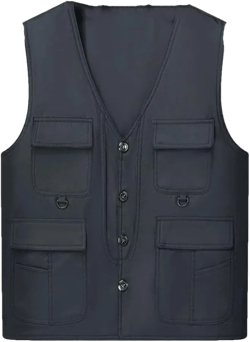 Hgvcfcv Men Hiking Fishing Vest Outdoor Photographer Waistcoat Casual Sports Summer Spring Man Cargo Vests XX-Large Navy Blue