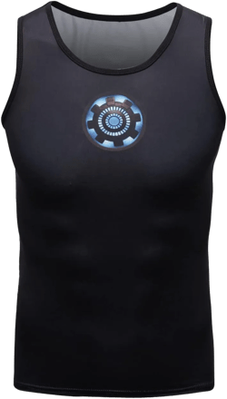 Men's Muscle Tank Top Sleeveless T-Shirts Baselayer Tees Cool Dry Compression Shirts Running Sports Vest (Steel, XL)