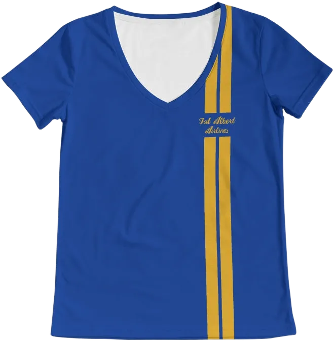 Blue Angels 'Fat Albert Airlines' Women's V-Neck Tee