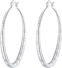 Foraging dimple Valentine's DayWomen 925 Sterling Solid Silver Ear Stud Hoop Earrings Wedding Jewelry