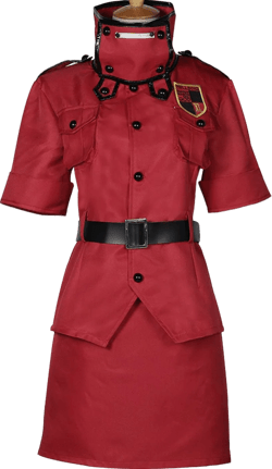 Anime Womens Red Orange Cosplay Costume Sailor Dress Uniform Halloween Outfit XX-Large Red