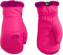The North Face Girls' Mossbud Swirl Mitt, Cabaret Pink/Roxbury Pink, L