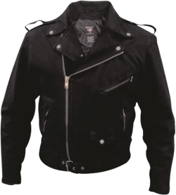 Men's AL2954 Basic Motorcycle Jackets 14 oz. Medium Black Denim