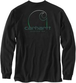 Carhartt Men's Loose Fit Heavyweight Long Sleeve Pocket C Graphic T-Shirt