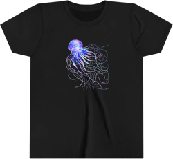 Blue Jellyfish Ocean Core Y2K Grunge Mermaid Core Baby Tee for Women. Summer Top Ocean Sea Jellyfish Graphic T shirt