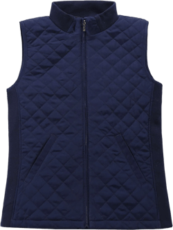 Bienzoe Women Quilted Casual Vest: Lightweight Packable Sleeveless Jacket XX-Large Navy