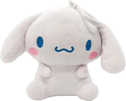 Plush Bag Clip Keychain Backpack Hanger with Cinnamon Roll, Kuromi, Pompompurin - Cute Stuffed Animal Key Ring