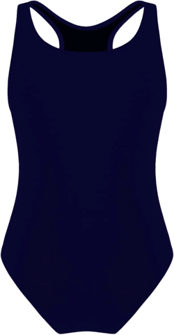 Kids Girls Keyhole Swimwear Training Swimsuit One Piece Racerback Athletic Bathing Suit 8 Years Navy Blue