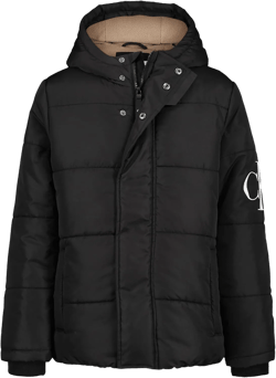 Calvin Klein Boys' Heavy Weight Hooded Bubble Jacket with Polar Fleece Lining