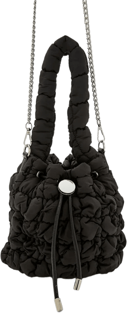Quilted Drawstring Crossbody Bag