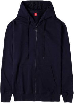 Andongnywell Women's Casual Zipper Up Hoodie Jackets Long Sleeve Lightweight Drawstring Coats Overcoats Large Navy