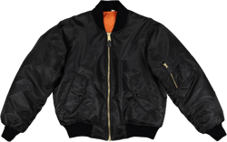 Army Universe MA-1 Bomber Flight Jacket Reversible Air Force Military Fighter Pilots Casual Insulated Tactical Coat X-Large Black