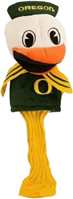 Team Golf NCAA Mascot Golf Club Headcover, Fits most Oversized Drivers, Extra Long Sock for Shaft Protection, Officially Licensed Product Oregon Ducks One Size Multi Team Color
