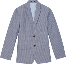 IZOD Boys' Bi-Stretch Blazer Jacket 20 Navy Pinstripe