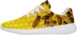 Amazon.com | nophgy Women's Men's Cute Buzzing Bees Shoes,3D Print Peronslized Lace Up Sport Sneakers Tennis Shoes Gifts for Party,US Size 6.5 Women/4.5 Men Yellow | Fashion Sneakers