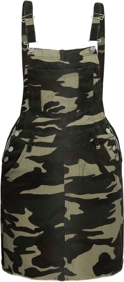 OIOLOYJM Denim Jumpsuit for Womens Shortalls Casual Adjustable Straps High Waist Bib Jeans Overalls Shorts Rompers for Women 03-camouflage Medium