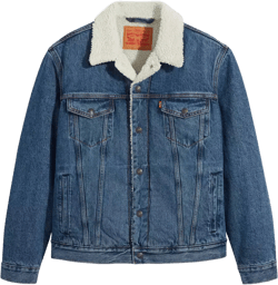 Levi’s Men’s Type 3 Sherpa Trucker Denim Jacket - Medium Wash