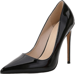 12CM/4.72IN Women's Wedding Party Pumps Stiletto Sexy Pointed High Heels Slip on Stiletto Ladies Sexy Pole Dancer Stripper Party 13 Black