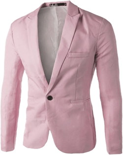 Men's Casual Blazer Suit Jackets Men's Suits Sport Coats Lightweight Sports Coats One Button Busniess Jacket Large Pink