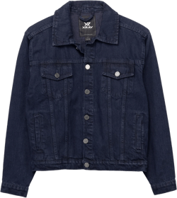 X RAY Boys Denim Jacket (Sizes 8-18), 100% Cotton & Cotton Flex Washed Fall Outerwear Trucker Casual Jean Jacket for Boys 14-16 Navy