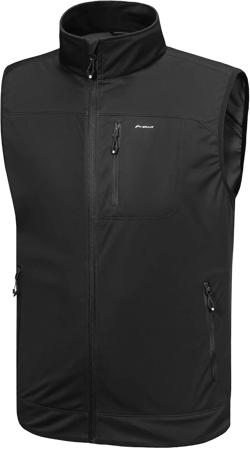 Willit Men's Golf Vest Lightweight Softshell Vest Outerwear Sleeveless Jacket Hiking Runing Causal