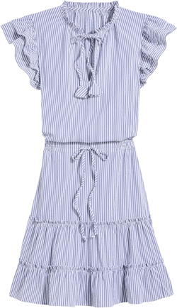 vineyard vines Women's Harbor Smocked Waist Dress Medium Vineyard Navy