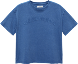 Embroidered message T-shirt