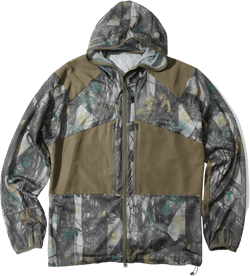 Printed Insect Shield Mesh Jacket - Khaki