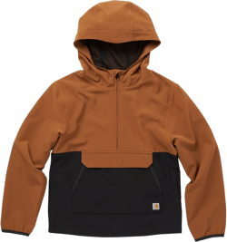 Carhartt Boys' Toddler Rugged Flex Ripstop Half-Zip Rain Jacket