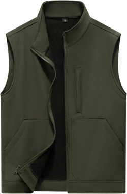 VtuAOL Men's Lightweight Softshell Vest Outdoor Quilted Vest Sleeveless Jacket for Travel Hiking Golf