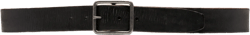 Leather Belt with Square Buckle