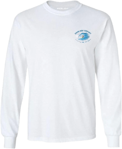 Koloa Surf Mens in The Curl Logo Long Sleeve Heavy Cotton Tee Reg, Big and Tall 4X-Large White / in the Curl Logo