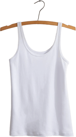 Women's 100% Organic Pima Cotton Luxe Tank Top Large White
