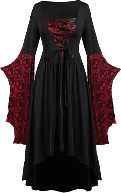 Renaissance Dress for Women Dress up Halloween Medieval Costume Faire Gothic Gown XX-Large Z2