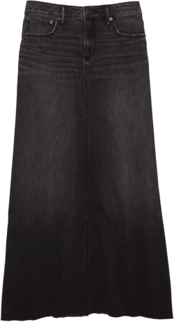 AE To The Floor Denim Maxi Skirt