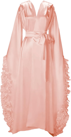 Silk Satin Bridal Robe maternity robe for photoshoot Lingerie robes for women Old Hollywood Robe Nightgown Bathrobe Sleepwear 3X-Large Pink