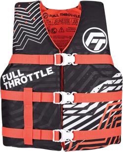Full Throttle Youth Nylon Life Jacket - Pink/Black [112200-105-002-22]