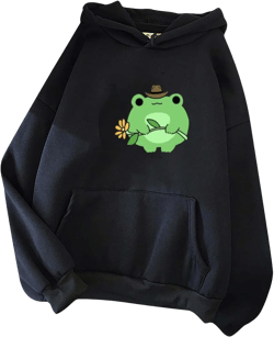 maisdgop Oversized Hoodie for Women Long Sleeve Hooded Sweatshirt Loose Crewneck Drawstring Pullover Print Tops with Pockets Small 04 Black