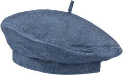 LABANCA Women Blue Denim Beret French Artist Painter Beanie Hat Cap One Size Dark Blue01