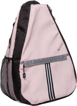 Glove It Tennis Backpack for Women, Lightweight Ladies Tennis Bag & Sling Backpack for 2 Racquets, Balls, Water Bottle - Fore Ever Pink